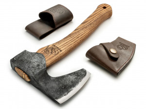 AX6 Topor compact cu barba Bushcraft, BeaverCraft - Img 3