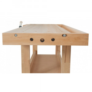 Banc de tamplarie RAMIA Diamond 1800 din fag, cu 2 menghine - Img 3