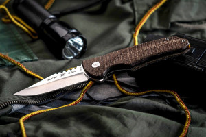 Briceag de Buzunar Buck Knives Sprint Pro Burlap Micarta 0841BRS-B - Img 4