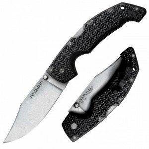 Briceag de buzunar Voyager large Clip Point - Plain Edge, Cold Steel - Img 1
