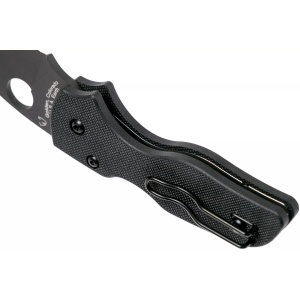 Briceag Lil' Native® G-10 negru / lama neagra, Spyderco - Img 4
