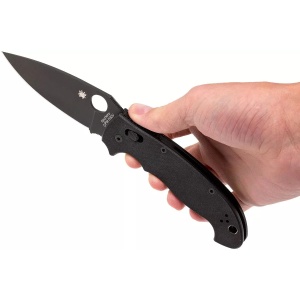 Briceag Manix™ 2 XL G-10 negru / lama neagra, Spyderco - Img 6