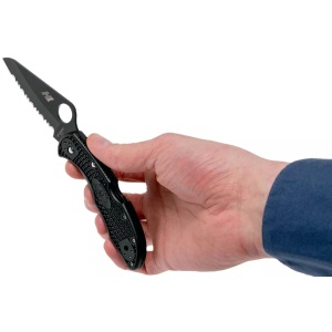 Briceag Salt® 2 FRN negru / lama neagra, Spyderco - Img 11