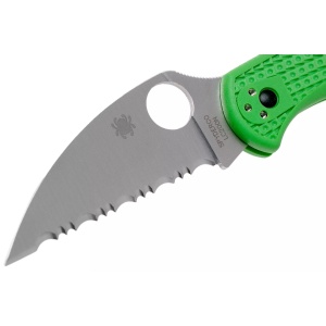 Briceag Salt® 2 verde LC200N Wharncliffe, Spyderco - Img 7