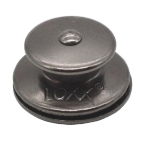Buton superior nichelat negru pentru sisteme de fixare LOXX - Img 1