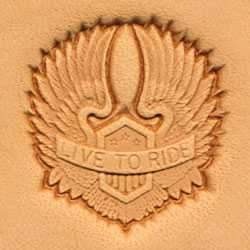 Cap de stanta de embosare 3D Craftool, model aripi de motocicleta (Motorcycle Wings) - Tandy Leather 8540-00 - Img 2