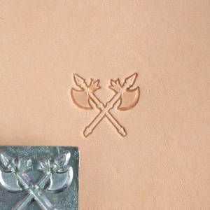 Cap de stanta de embosare 3D Craftool, model lame incrucisate (Crossed Blades) - Tandy Leather 8566-00
