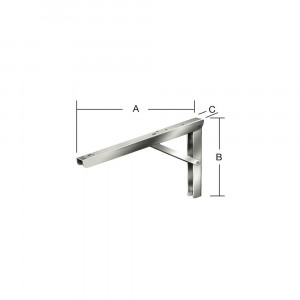 Consola rabatabila Vormann Multi-Line 400x270x36 mm - Img 2