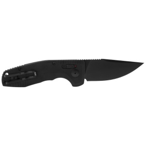 Cutit automat SOG TAC AU Compact 15-38-09-57, lama Drop Point Cryo D2, AU-XR Lock, maner din aluminiu, Tactical EDC Knife