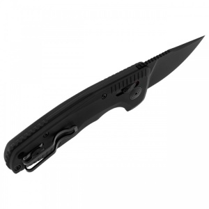 Cutit automat SOG TAC AU Compact CA 15-38-11-57, lama Drop Point Cryo D2, AU-XR Lock, maner din aluminiu, California Legal Automatic Knife - Img 4
