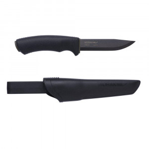 Cutit Bushcraft BlackBlade (C) Outdoor si Supravietuire, lama Otel Carbon C100S cu acoperire DLC , Morakniv