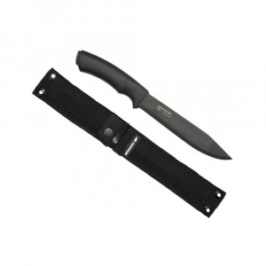 Cutit de supravietuire Pathfinder BlackBlade (C) cu lama lunga 170 mm, Otel Carbon C100S, acoperireDLC, Morakniv - Img 6