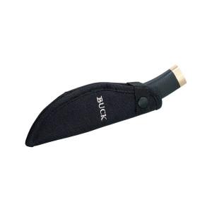 Cutit de vanatoare Buck 691 Zipper 0691BKG-B, lama 10.5 cm cu guthook, otel 420HC, maner cauciuc, teaca inclusa - Img 4