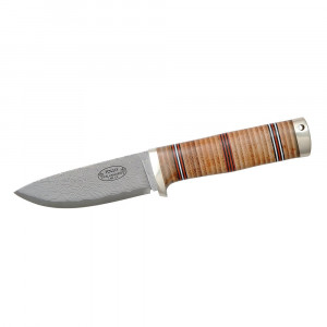 Cutit Fallkniven NL5CXL Idun Northern Light, lama Cowry X Damascus, maner piele naturala, lama 100 mm - Img 12