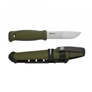 Cutit outdoor Morakniv Kansbol Multi-Mount Green, otel inoxidabil 12C27, compatibil amnar, sistem de prindere MOLLE Multi-Mount