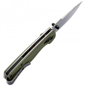 Cutit pliabil SOG Terminus XR G10 Olive Drab, lama D2, XR Lock, maner G10 verde olive, Flipper EDC - Img 4