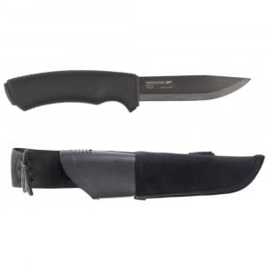 Cuțit tactic Morakniv Bushcraft Expert, oțel carbon DLC, teacă MOLLE, negru - Img 3