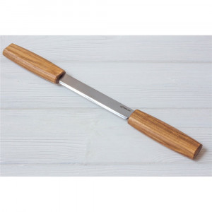 DK2S Cutit de tragere in lemn cu teaca de piele, BeaverCraft - Img 4