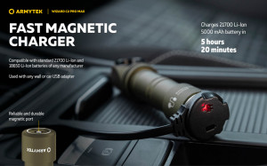 F06701CO Wizard C2 Pro Max Magnet USB Olive - lumina alba, Armytek - Img 20
