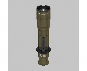F07501WO Lanterna tactica Dobermann Pro Magnet USB Olive - Warm, Armytek - Img 2