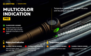 F08701CS Lanterna Wizard C2 Pro Magnet USB Sand - lumina alba, Armytek - Img 14
