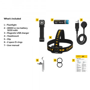 F08901C Lanterna multifunctionala Wizard C2 Magnet USB - lumina alba, Armytek - Img 6