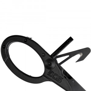 Foarfeca multifunctionala SOG ParaShears Black, 11 functii, Compound Leverage, foarfeca medicala de salvare cu husa nylon - Img 7