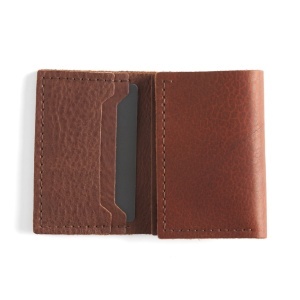 Kit portofel tri-pliat Bison din piele de bizon Tandy Leather, 10 x 7,6 cm - imagine 3