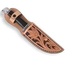 Kit teaca de cutit mica din piele Tandy Leather, pentru lame de pana la 12,7 cm