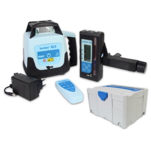 Laser rotativ Q3 în systainer cu receptor E4, Hedue