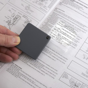 Lupa de buzunar MagniFlip Plus, putere 2.5X/5X/7X, cu deschidere automata - Carson - Img 2