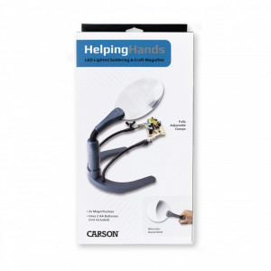 Lupa hands-free HelpingHands, putere 2x cu cleme reglabile - Carson - Img 8