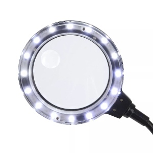 Lupa pentru statie de lipire SolderMag, putere 1.75x cu LED - Carson - Img 2