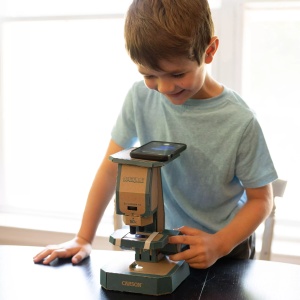 Microscop Optigami 50x-400x pentru copii, kit de construcție - Carson - Img 2
