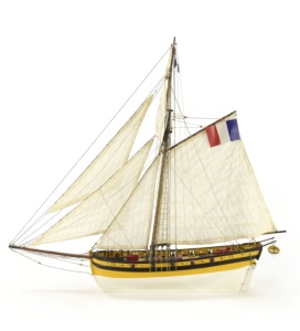 Navomodel Corsarul Cutter Le Renard, scara 1:50 Model de navă din lemn - Artesania Latina - Img 5