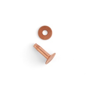 Nituri cu saiba din alama nr. 12, tija 25 mm, set 75 buc - Tandy Leather 11282-21 - imagine 4