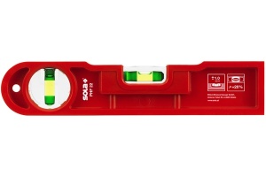 Nivela din plastic faiantar, 2 bule, 22 cm, 1 mm/m SOLA PHF 22 - imagine 2