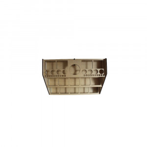 Organizator scule de pielarie din placaj de cedru – 43 compartimente (32.3 x 20.7 cm)