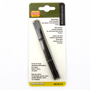 Panze cu pin pentru traforaje, 10TPI, 12 buc, Proxxon 28741 - Img 4