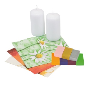 Pebaro 0277, Set complet pentru decorarea lumanarilor, include lumanari, servetele decorative + alte accesorii - Img 12