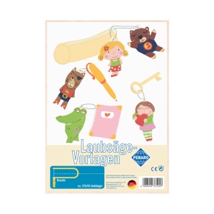 Pebaro 375/4S, Sablon din lemn, pandantive, pentru traforaj, dimensiunea A4 - Img 1