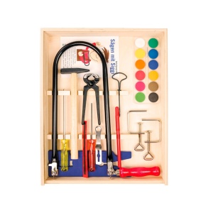 Pebaro 429S, Set traforaj, masa de taiat cu locas de fixare, sablon din placaj + alte accesorii - Img 1