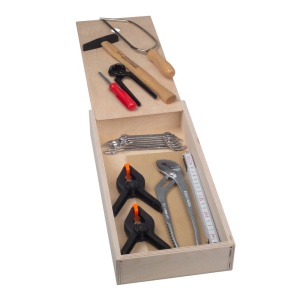 Pebaro 460, Trusa de unelte de calitate, ambalate in cutie de lemn, 16 piese - Img 2