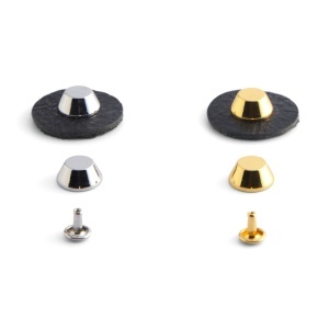 Picioruse metalice pentru genti, 12 mm, set 4 buc - Tandy Leather