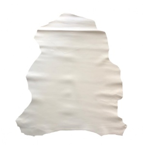 Piele Naturala Vopsita / Captuseala Alb/Crem pentru Proiecte Mici
