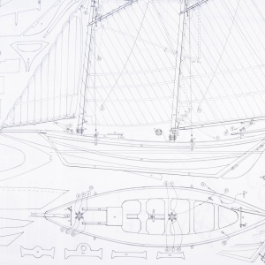 Planuri constructie navomodel, Sharpie, Amati Italia - Img 2