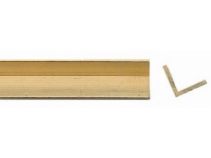 Profil L din alama cu laturi egale, 1000 mm