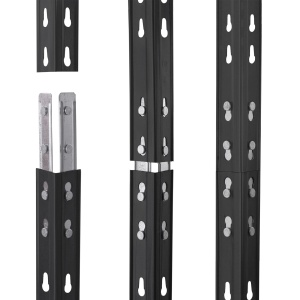 Raft metalic depozitare 180 x 75 x 35 cm, antracit, 4 polite, 175 kg/polita - Img 5