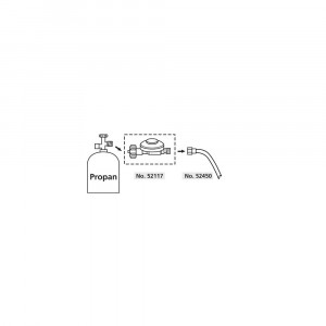 Regulator presiune butelie gaz 50 mbar filet 1/4", pentru propan & butan - Img 2
