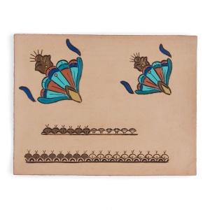 Sablon reutilizabil Craftaid, model Art Deco 4 (Art Deco 4) pentru modelaj piele - Tandy Leather 76650-00 - Img 3